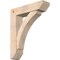 Ekena Millwork Thorton Slat Smooth Bracket w/ Offset Brace, Douglas Fir, 7 1/2"W x 30"D x 36"H BKT0806X30X36THR06SDF - alternate 1